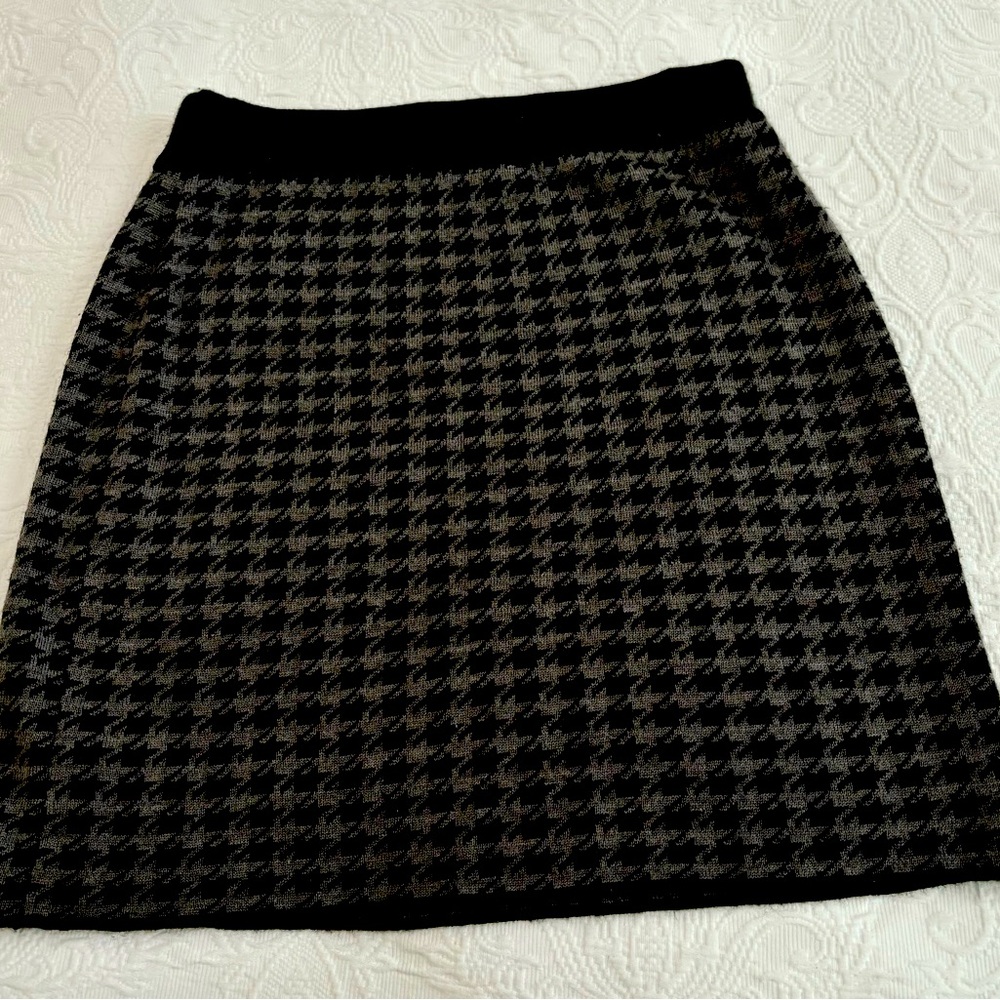 Willi Smith houndstooth pattern skirt